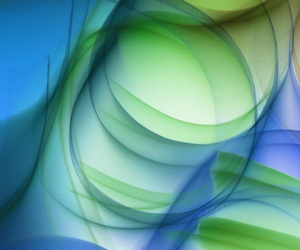 Abstract fluid shapes representing healthy motion and flexibility